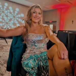 Sequin Geometric Dress